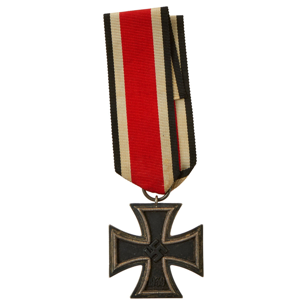 Original German WWII Wehrmacht Iron Cross 2nd Class 1939 by J.E. Hammer & Söhne with Ribbon - EKII Original Items