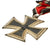 Original German WWII Wehrmacht Iron Cross 2nd Class 1939 by Wilhelm Deumer with Ribbon & KvK II Pin - EKII Original Items