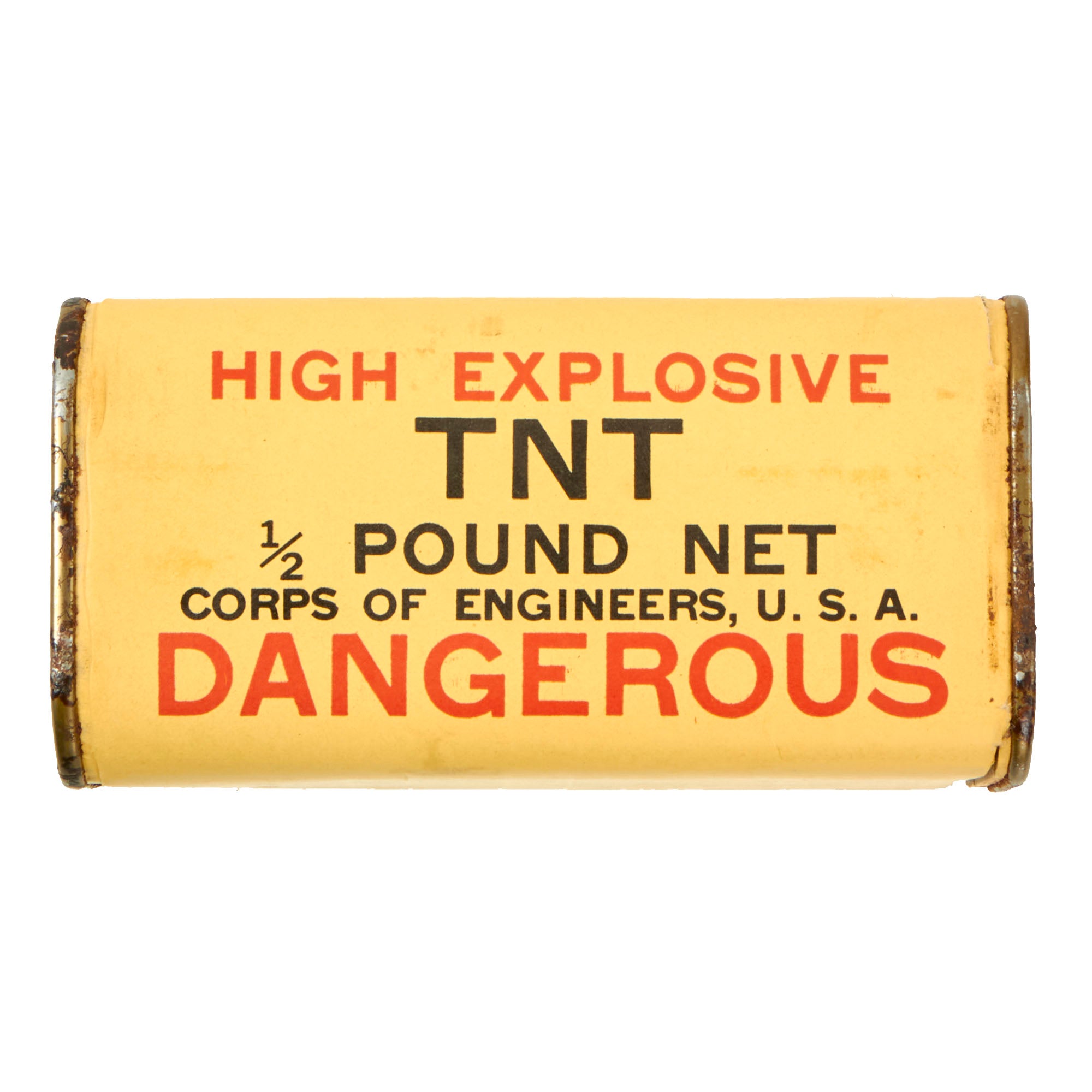 Original U.S. WWII Corps of Engineers High Explosive TNT 1/2 Pound Blo ...