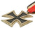 Original German WWII Iron Cross 2nd Class 1939 EKII with Named Award Document & Ribbon - Luftwaffe Signals Operations Original Items