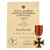 Original German WWII Iron Cross 2nd Class 1939 with Named 279th Infantry Award Document & Ribbon - EKII Original Items