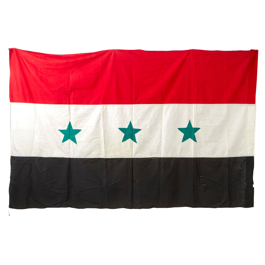 Original Operation Desert Storm Flag of Iraq (1963–1991) Bringback - 90” x 60” Original Items