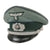 Original German WWII Military Medical Service Officer Schirmmütze Visor Cap by EREL - Double Marked Original Items