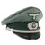 Original German WWII Military Medical Service Officer Schirmmütze Visor Cap by EREL - Double Marked Original Items