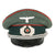 Original German WWII 1937 Dated Army Heer Artillery Officers Schirmmütze Visor Crush Cap by Ago - Size 55 Original Items