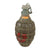 Original U.S. WWII Inert MkII Pineapple Grenade with Yellow Ring & M10A3 Fuze by Littlestown Foundry Original Items