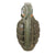 Original U.S. WWII Inert MkII Pineapple Grenade with Yellow Ring & M10A3 Fuze by Littlestown Foundry Original Items