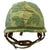 Original U.S. Vietnam War M1-C Paratrooper Helmet with Reversible Camouflage Cover - Complete Original Items