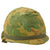 Original U.S. Vietnam War M1 Helmet with Camouflage Cover and 1973 Dated Liner Original Items