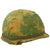 Original U.S. Vietnam War M1 Helmet with Camouflage Cover and 1973 Dated Liner Original Items