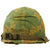 Original U.S. Vietnam War M1 Helmet with Camouflage Cover and 1973 Dated Liner Original Items
