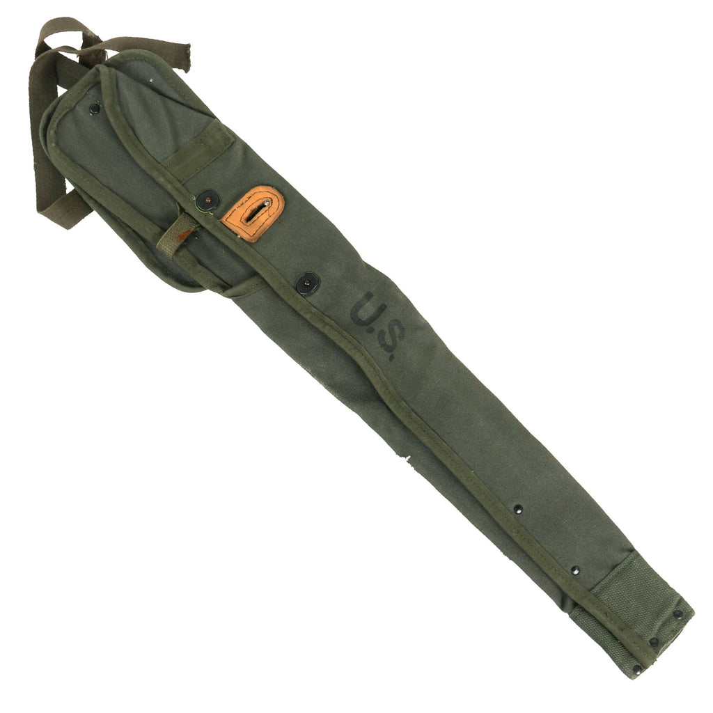 Original U.S. WWII Canvas M1 Carbine “Experimental” Khaki Canvas Scabbard Original Items