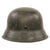 Original German WWII M42 Heer Army No Decal Dome Stamped Helmet with 1943 Dated 56cm Liner & Chinstrap - Stamped EF64 Original Items