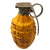 Original U.S. Pre-WWII Inert MkII Yellow Early War High Explosive Pineapple Grenade with MkII Cutback Fuze with Short Spoon Original Items