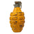 Original U.S. Pre-WWII Inert MkII Yellow Early War High Explosive Pineapple Grenade with MkII Cutback Fuze with Short Spoon Original Items