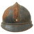 Original French WWI Model 1915 Adrian Helmet in Horizon Blue with Artillery RF Badge and Scarce 1st Pattern Liner - Complete Original Items