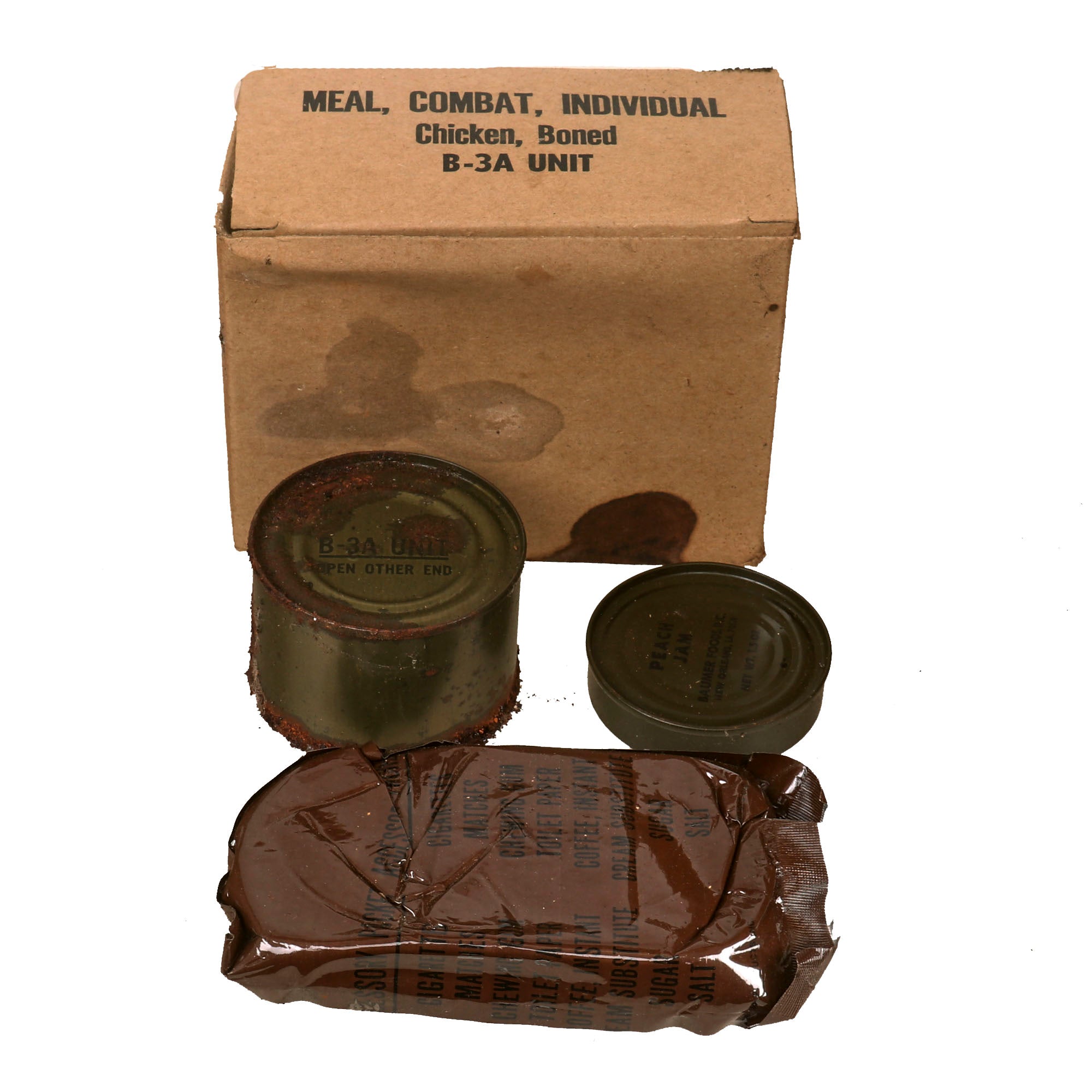 Type C Ration Original U.S. Vietnam War Full Box of Type C Field Ration “C-Rat” by S ...