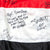 Original U.S. Operation Iraqi Freedom Iraq National Flag - Signed by Soldiers to Sergeant Speakman - 23” X 52” Original Items