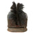 Original U.S. War of 1812 Era Regiment of Light Dragoons (United States) Cavalry Leather Helmet With Painted Cheetah Print Band - Formerly Part of the A.A.F. Tank Museum Original Items