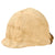 Original U.S. WWII Early 1942 M1 McCord Front Seam Fixed Bale Helmet with Field Made Snow Camouflage Cover and Westinghouse Liner Original Items