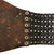 Original U.S. WWII Harley Davidson Tank Destroyer Over-Painted Leather Kidney Belt Original Items