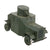 Original German Weimar Period "Roter Kampfwagen" Armored Fighting Vehicle Steel Model Toy with 1934 Dated Plaque Added Later Original Items