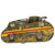 Original U.S. Inter-War Era Fully Functional WWI Tin Mechanical Windup M2 Light Tank Style Toy Manufactured by Louis Marx & Co With Popout Rifleman - Formerly A.A.F. Tank Museum Collection Original Items