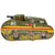 Original U.S. Inter-War Era Fully Functional WWI Tin Mechanical Windup M2 Light Tank Style Toy Manufactured by Louis Marx & Co With Popout Rifleman - Formerly A.A.F. Tank Museum Collection Original Items