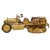 Original French WWII Model Citroën Half-Track Type P17 with Trailer - Contemporary Folk Art Steel Model Original Items