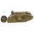 Original British WWI Mark IV (Male) Tank Contemporary Folk Art Steel Model - A.A.F. Tank Museum Original Items