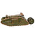 Original British WWI Mark IV (Male) Tank Contemporary Folk Art Steel Model - A.A.F. Tank Museum Original Items