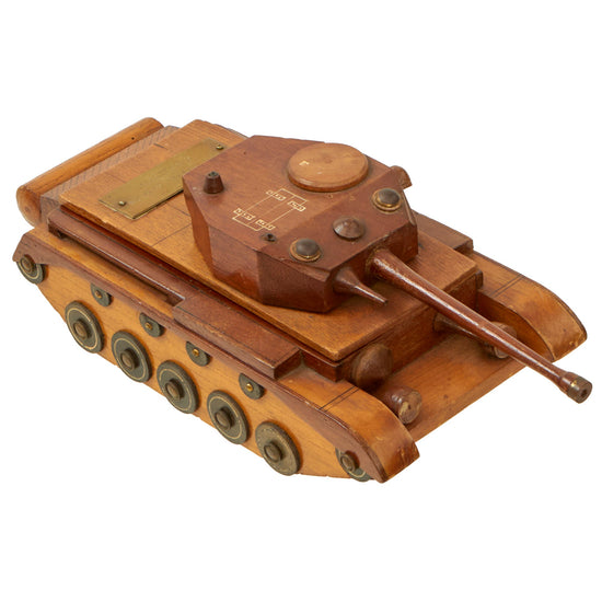 Original British Post WWII Era 1947 Dated Wooden Centurion Main Battle Tank Original Items