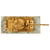 Original Soviet Cold War Era Brass Model T-55 Battle Tank Mounted on 3½ x 8” Marble Base Adjustable Barrel Original Items