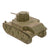 Original WWII U.S. 1/36 Scale Metal Tank Recognition Model Lot - British Cruiser Mk III, M3 Stuart & M4A1 Sherman