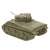 Original WWII U.S. 1/36 Scale Metal Tank Recognition Model Lot - British Cruiser Mk III, M3 Stuart & M4A1 Sherman