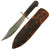 Original U.S. WWII Theater Made Bowie Blade Fighting Knife with Italian Black Brigade Insignia & Original Sheath Original Items