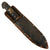 Original U.S. WWII Theater Made Bowie Blade Fighting Knife with Italian Black Brigade Insignia & Original Sheath Original Items