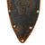 Original U.S. WWII Theater Made Bowie Blade Fighting Knife with Italian Black Brigade Insignia & Original Sheath Original Items