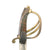 Original French Napoleonic Era Hussars Cavalry Officer's Saber with Scarce Leather & Brass Scabbard Original Items