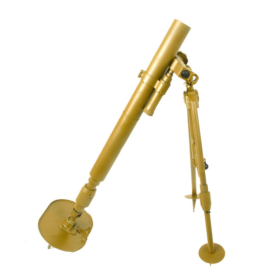 Original Soviet Russian WWII 50-RM 38 Soviet 50 mm Company Display Mortar with Baseplate and Bipod - Dated 1940 Original Items