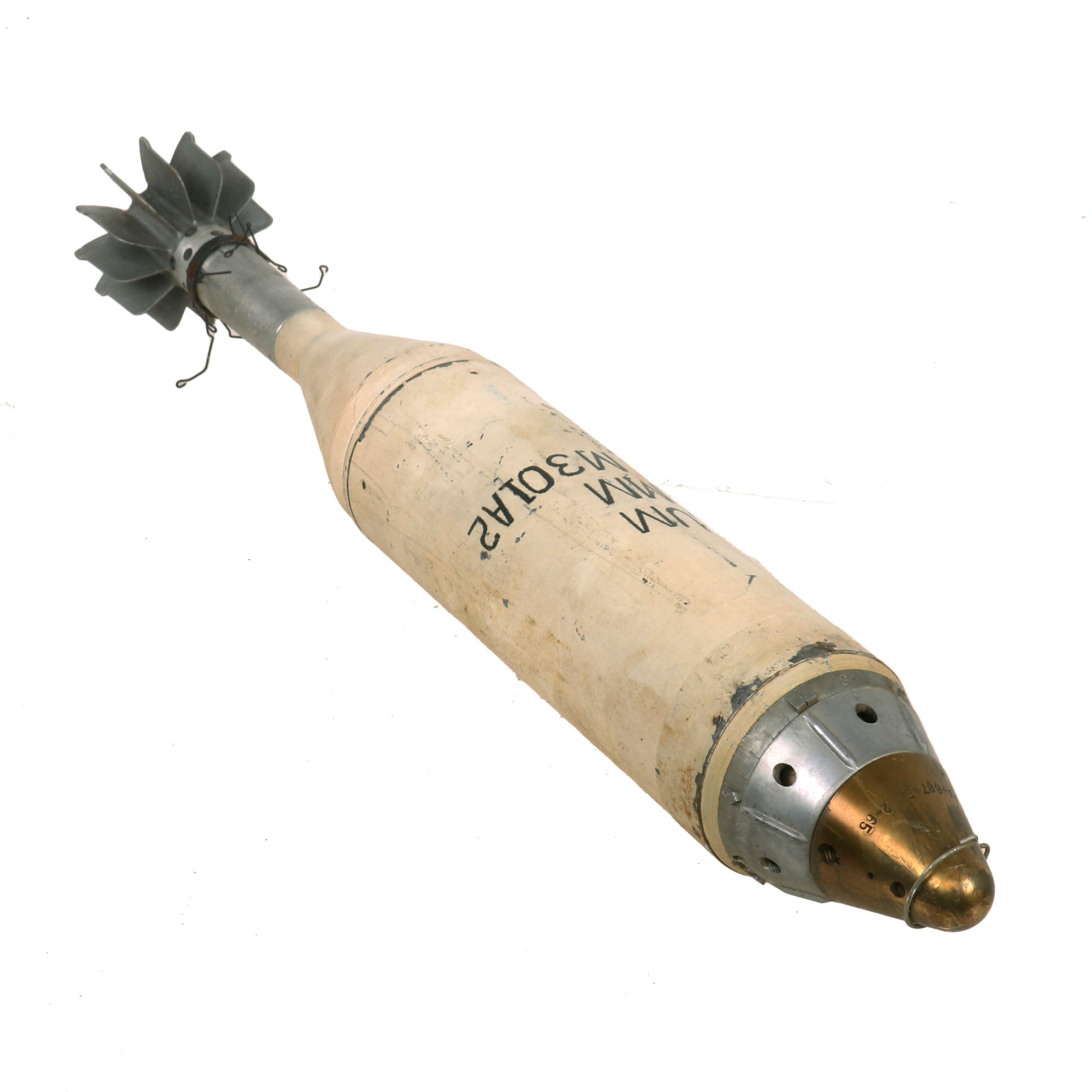 Original U.S. Vietnam War INERT 81mm Mortar M301A3 Illumination Round ...