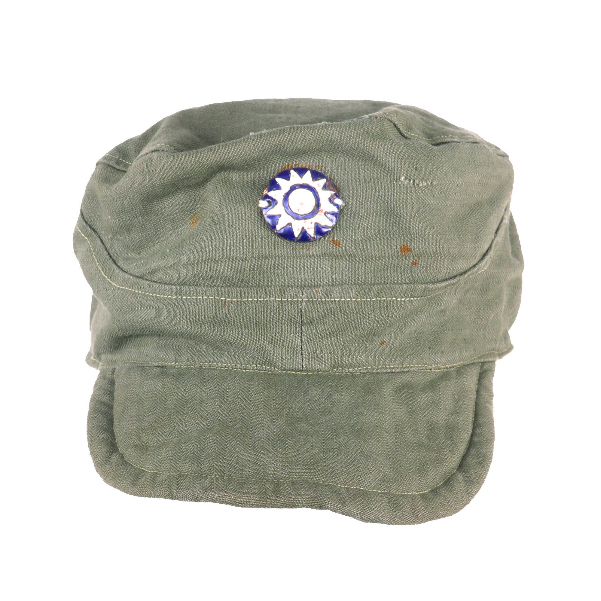 Original WWII Chinese National Revolutionary Army KMT Enlisted Cap wit ...