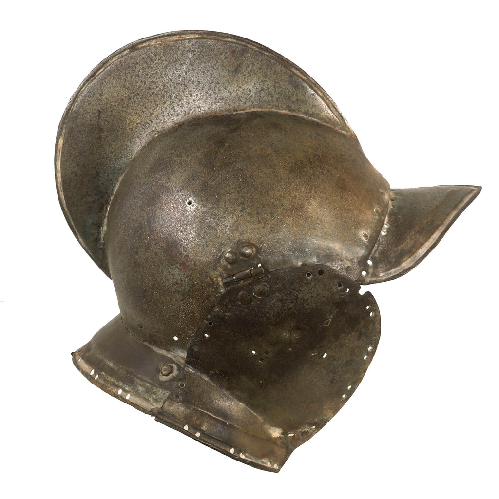 Original Western European Early 17th Century Burgonet Helmet - Likely German Original Items
