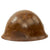 Original Japanese WWII Type 90 Army Helmet with Complete Liner and Chinstrap Purportedly Found in Manila in 1945 - Tetsubo Original Items