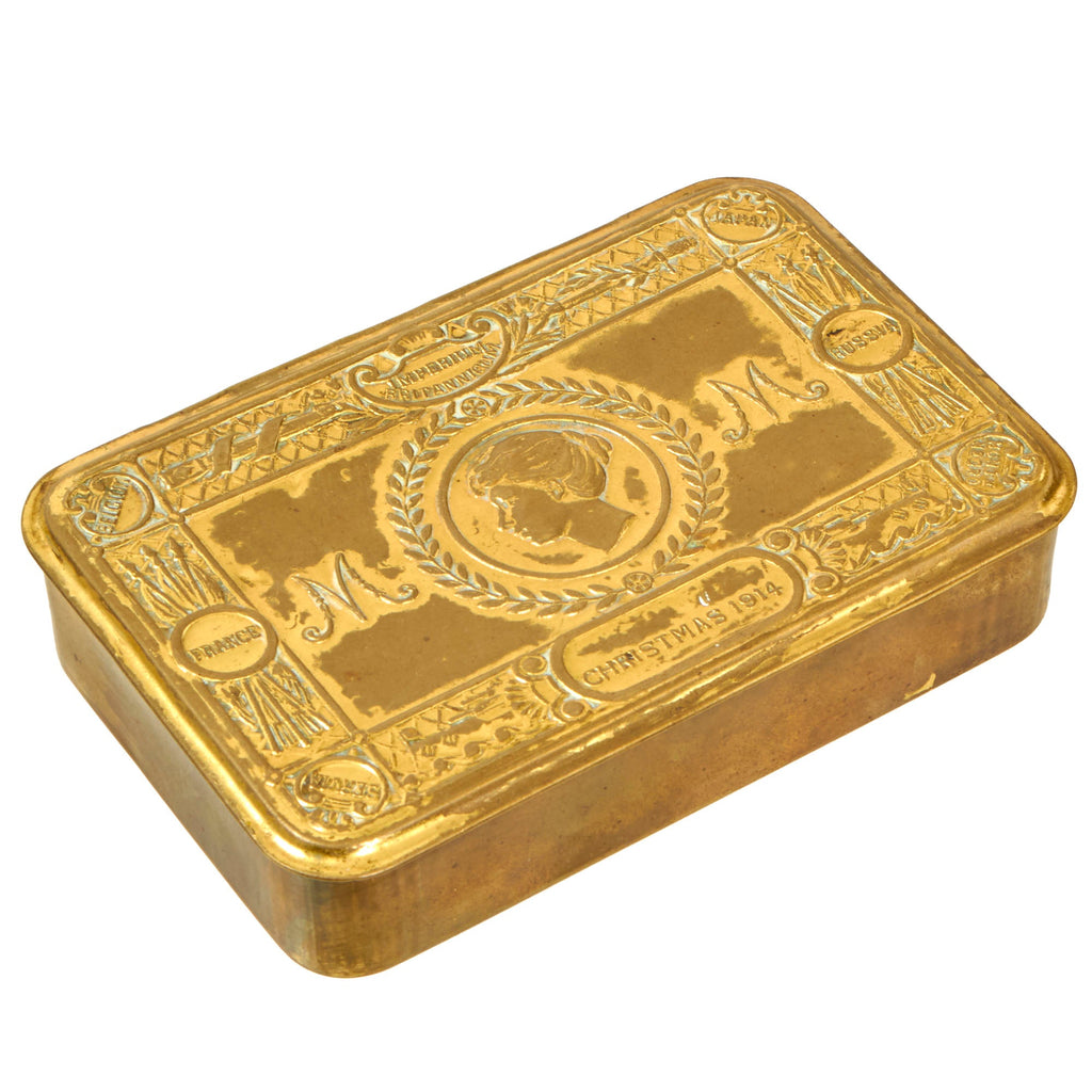 Original British WWI Princess Mary 1914 Empty Christmas Gift Box Tin Original Items