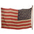 Original U.S. Spanish American War Very Large 45 Star Multi-Piece Cloth National Flag on Pole - 58 ½ x 96”