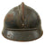 Original French WWI Issue Model 1915 Infantry Adrian Helmet in Horizon Blue with Scarce 1st Pattern Liner & Chinstrap Original Items