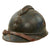 Original French WWI Issue Model 1915 Infantry Adrian Helmet in Horizon Blue with Scarce 1st Pattern Liner & Chinstrap Original Items