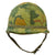 Original U.S. Vietnam War M1 Helmet with Camouflage Cover and Liner Original Items
