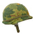 Original U.S. Vietnam War M1 Helmet with Camouflage Cover and Liner Original Items